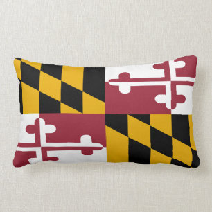 Maryland statlig flagga lumbarkudde