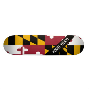 Maryland statlig flagga mini skateboard bräda 18,5 cm