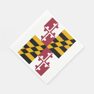 Maryland statlig flagga pappersservett