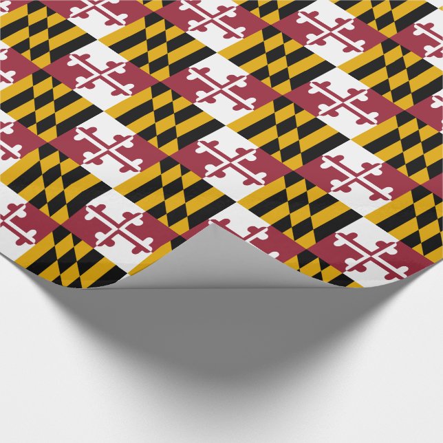 Maryland Statlig flagga Presentpapper (Hörn)
