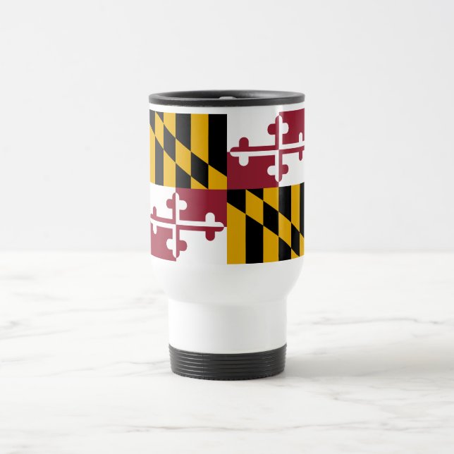 Maryland Statlig flagga Resemugg (Center)