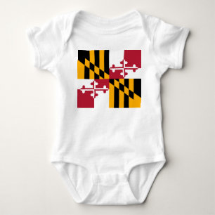 Maryland Statlig flagga Snyggt Tee
