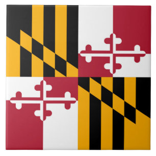 Maryland Statlig flagga Stil Decor Kakelplatta