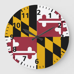 Maryland statlig flagga stor klocka