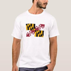 Maryland Statlig flagga T Shirt