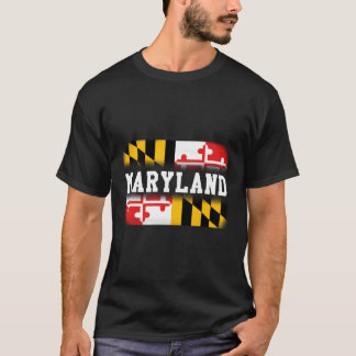 Maryland Statlig flagga T Shirt