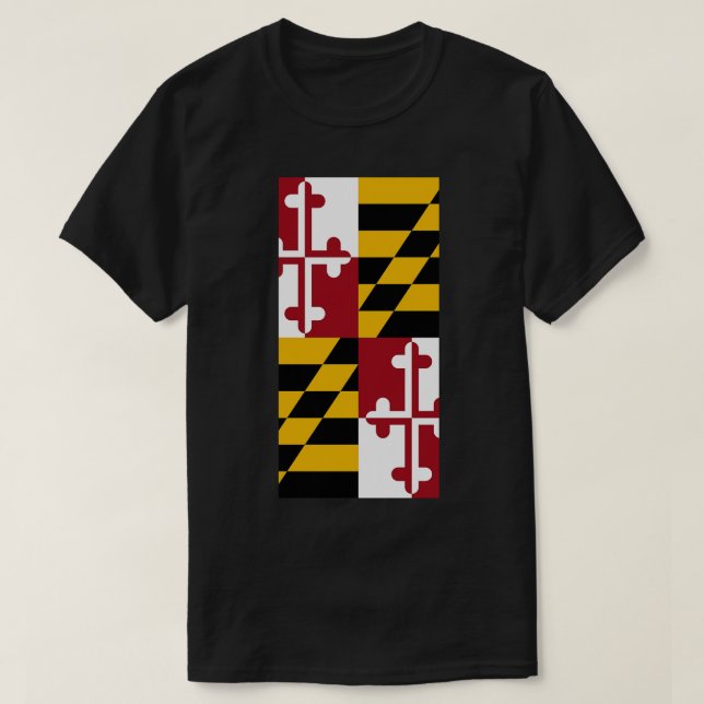 Maryland Statlig flagga T Shirt (Design framsida)