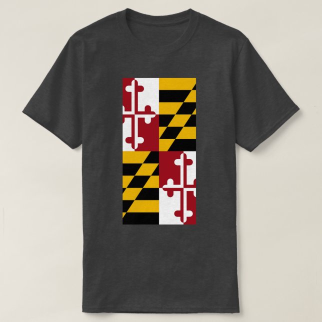 Maryland Statlig flagga T Shirt (Design framsida)