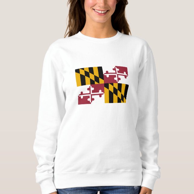 Maryland Statlig flagga T Shirt (Framsida)