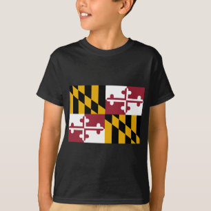 Maryland statlig flagga t-shirt