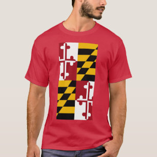 Maryland Statlig flagga T Shirt
