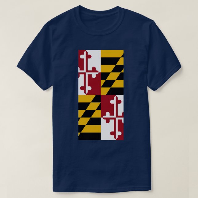 Maryland Statlig flagga T Shirt (Design framsida)