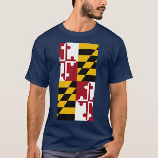 Maryland Statlig flagga T Shirt