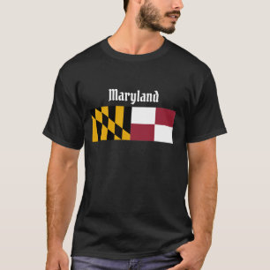 Maryland Statlig flagga T-Shirt