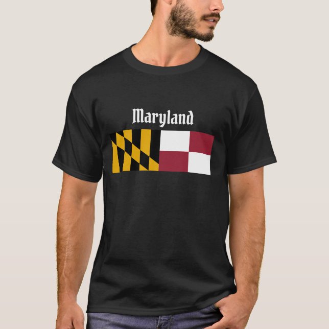 Maryland Statlig flagga T-Shirt (Framsida)