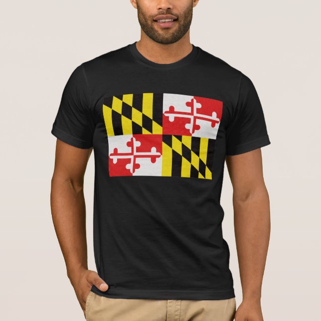 Maryland statlig flagga tee (Framsida)
