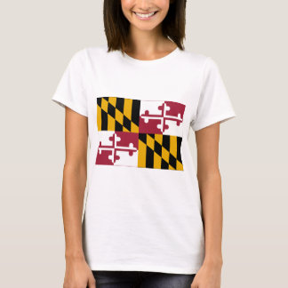 Maryland statlig flagga tee shirt