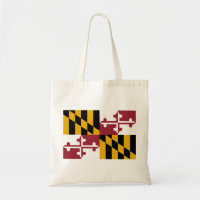 Maryland Statlig flagga Tote Bag