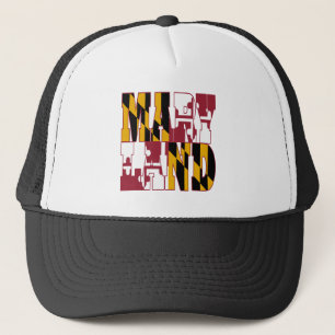 Maryland statlig flagga truckerkeps