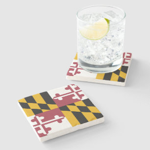 Maryland Statlig flagga Underläggs Stenunderlägg