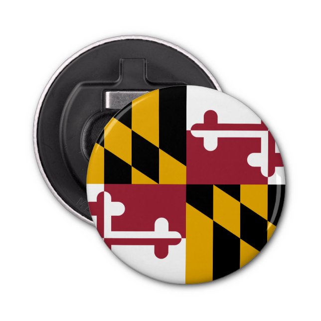 Maryland Statlig flagga USA Flasköppnare (Framsidan)