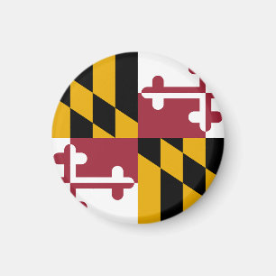 Maryland Statlig flagga USA Magnet