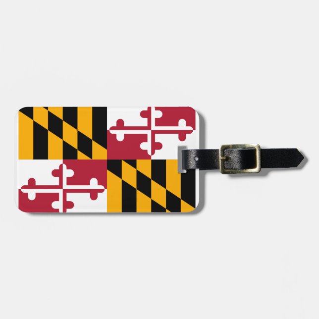 Maryland statlig flaggadesign bagagebricka (Horisontell Framsida)