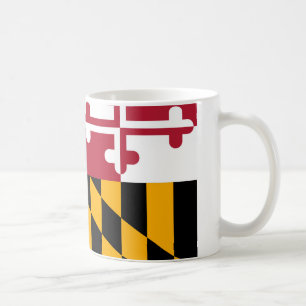 Maryland statlig flaggadesign kaffemugg
