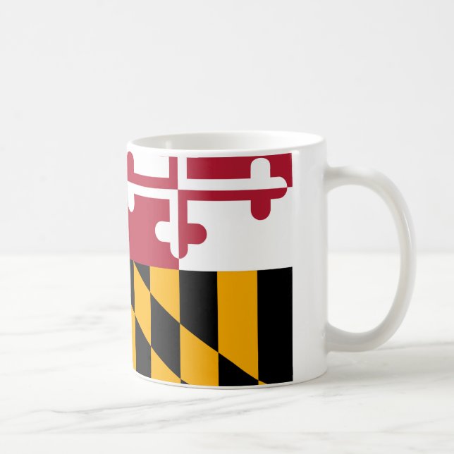 Maryland statlig flaggadesign kaffemugg (Höger)