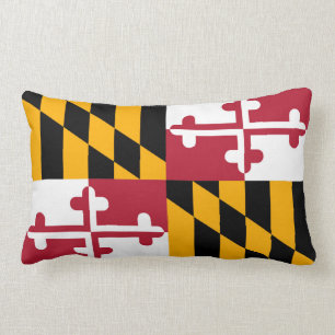 Maryland statlig flaggadesign lumbarkudde
