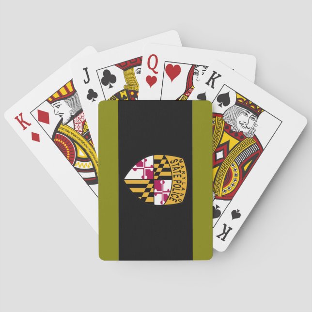 Maryland statlig polis som leker kort casinokort (Baksidan)
