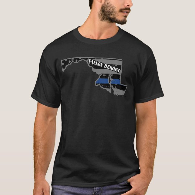 Maryland statlig polisBaltimore County polis T Shirt (Framsida)