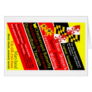 Maryland statliga symboler OBS kort