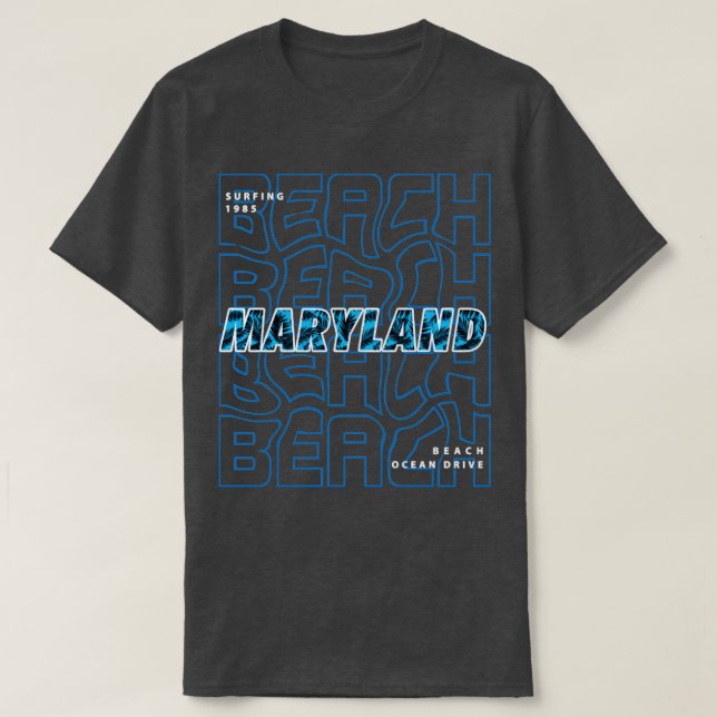 Maryland strand party1 t shirt (Design framsida)
