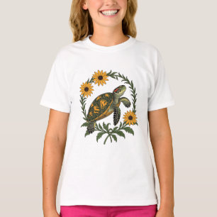 Maryland Terrapin Och Svartögda Susan Blommor T Shirt