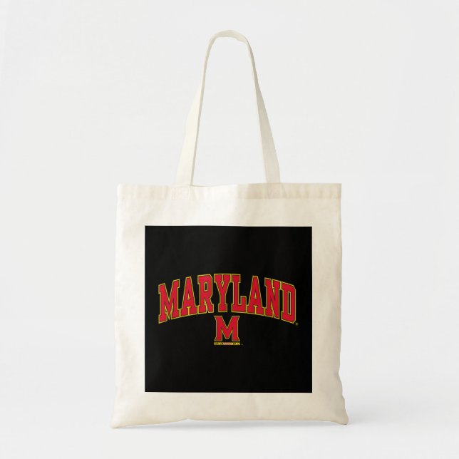 Maryland Terrapins Arch over Black Officiellt Lice Tygkasse (Framsidan)