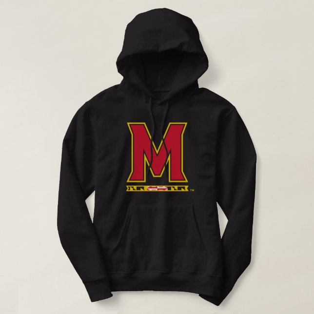 Maryland Terrapins Icon Officiellt licensierad Pul Hoodie (Design framsida)