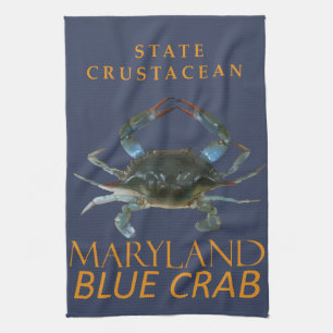 Maryland Territory Crustacean Callinectes sapidus Kökshandduk