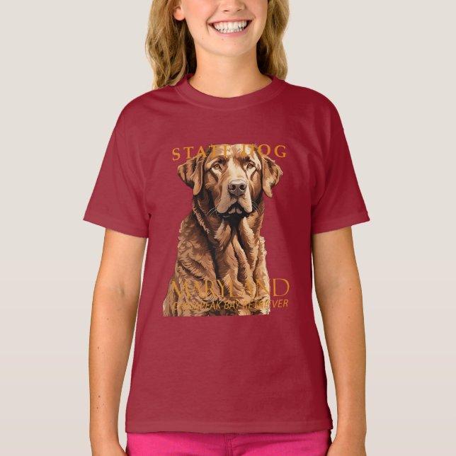 Maryland Territory Hund the Retriever 2 T Shirt (Framsida)