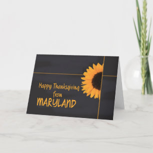 Maryland Thanksgiving Card Helgkort