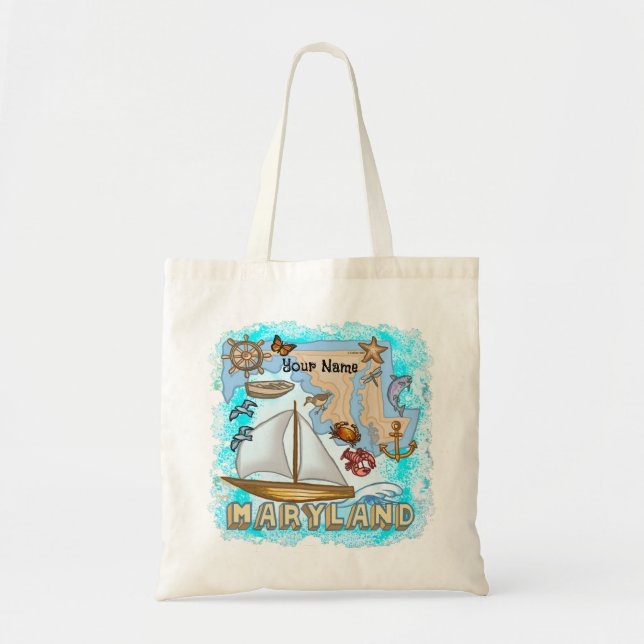 Maryland Tote Bag Tygkasse (Framsidan)