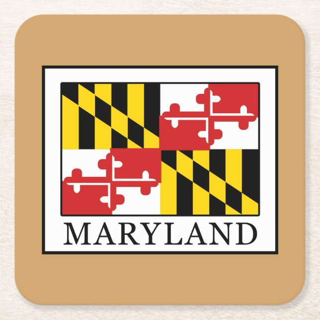 Maryland Underlägg Papper Kvadrat (Framsidan)