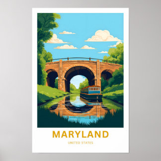 Maryland United Stater Travel Print Poster
