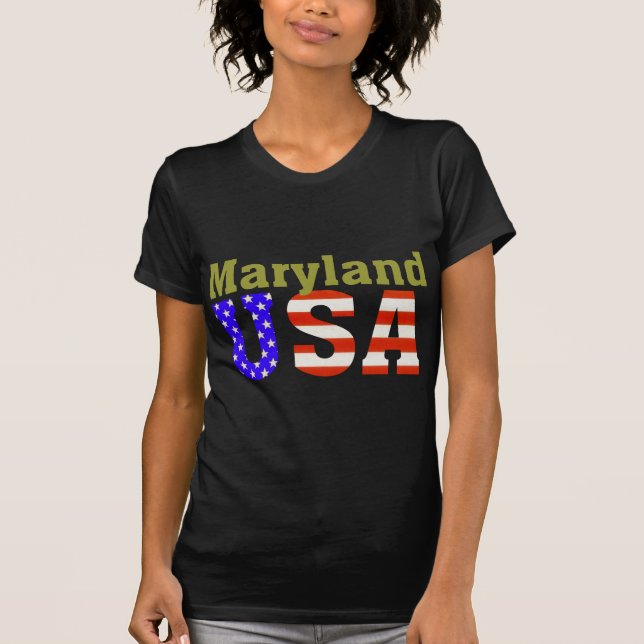 Maryland USA! T-shirt (Framsida)