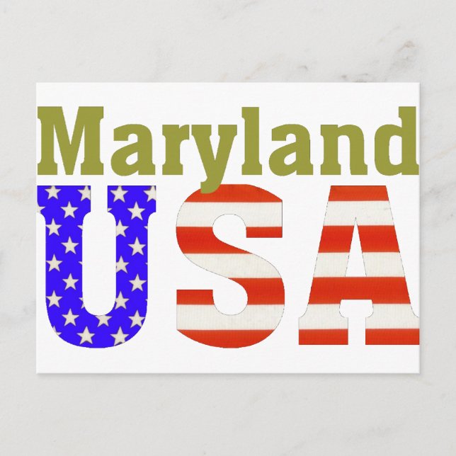 Maryland USA! Vykort (Framsida)