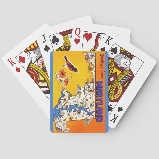 Maryland Välkomstspelkort Casinokort (Baksidan)