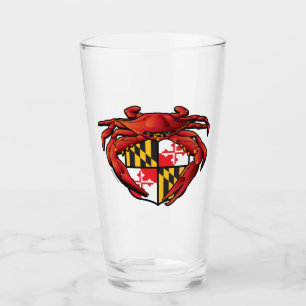 Maryland-Vapensköld för ångblått krabba Glaskopp