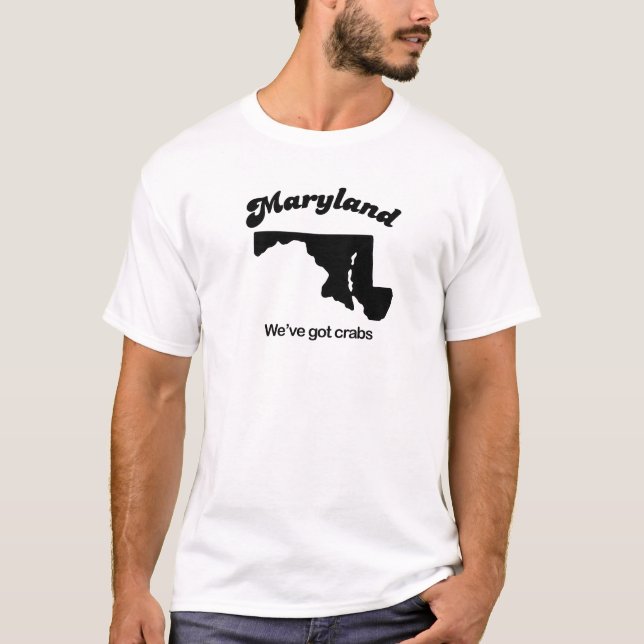 Maryland - vi har krabbor t-shirt (Framsida)