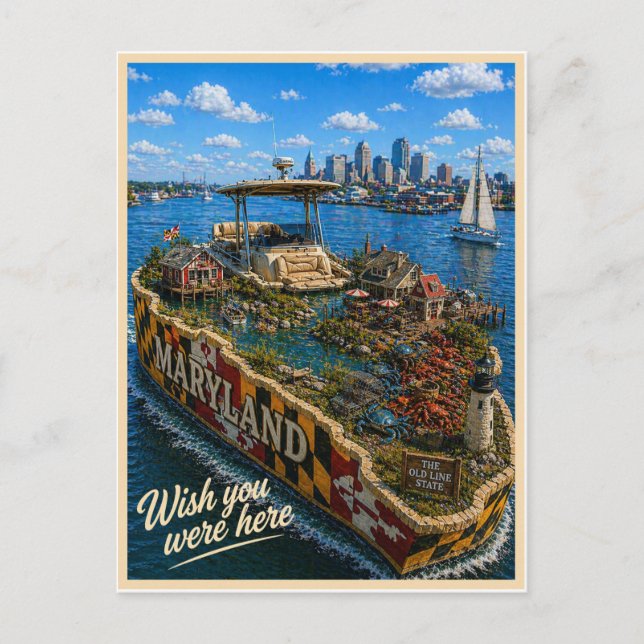 Maryland | Wish You Were Here | State-serien Vykort (Framsida)