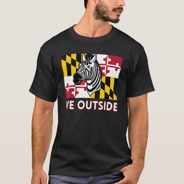 Maryland Zebra Dmv Zebra Pg County Zebra We Outsid T Shirt (Framsida)